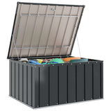 Garden Storage Box Black 101 x 82 x 50 cm Steel