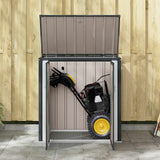 Garden Storage Box Black 101.5 x 57 x 100.5 cm Steel