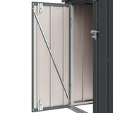 Garden Storage Box Black 101.5 x 82 x 100 cm Steel