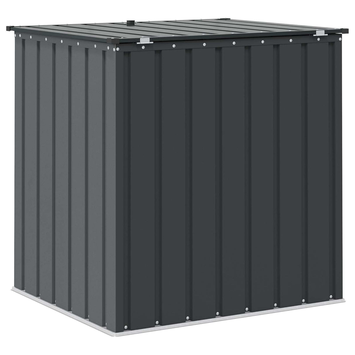 Garden Storage Box Black 101.5 x 82 x 100 cm Steel