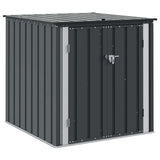 Garden Storage Box Black 101.5 x 107 x 100 cm Steel