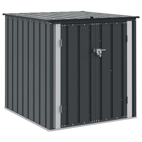 Garden Storage Box Black 101.5 x 107 x 100 cm Steel