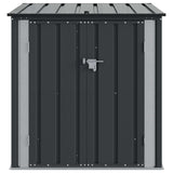 Garden Storage Box Black 101.5 x 107 x 100 cm Steel