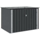 Garden Storage Box Black 151.5 x 107 x 100 cm Steel