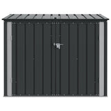 Garden Storage Box Black 151.5 x 82 x 110.5 cm Steel
