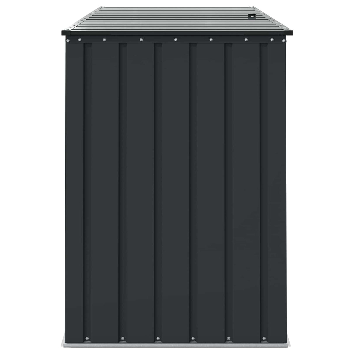 Garden Storage Box Black 151.5 x 82 x 110.5 cm Steel