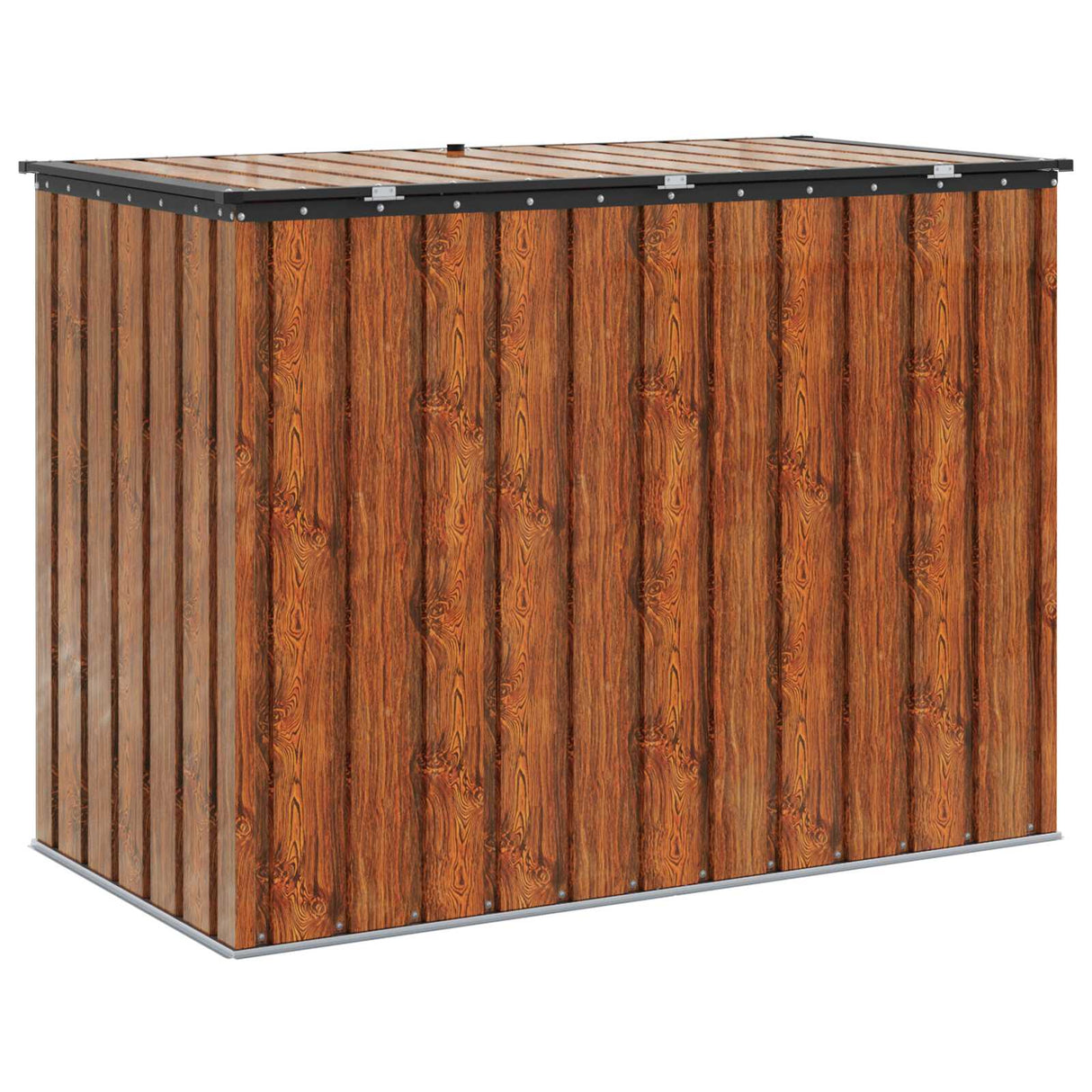 Garden Storage Box Brown 151.5 x 82 x 110.5 cm Steel