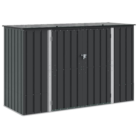 Garden Storage Box Black 214 x 82 x 132 cm Steel