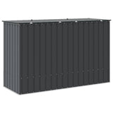 Garden Storage Box Black 214 x 82 x 132 cm Steel