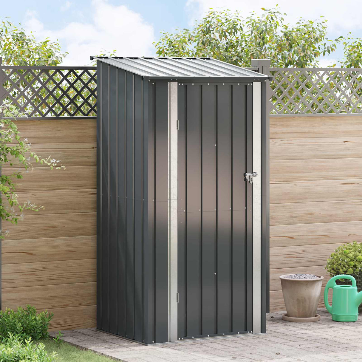 Garden Sheds Anthracite 103 x 86 x 200 cm Metal