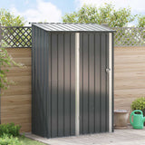 Garden Sheds Anthracite 140.5 x 74 x 200 cm Metal