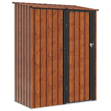 Garden Sheds Brown 153.5 x 86 x 200 cm Metal