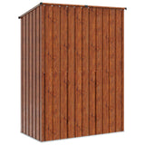 Garden Sheds Brown 153.5 x 86 x 200 cm Metal