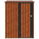 Garden Sheds Brown 153.5 x 86 x 200 cm Metal