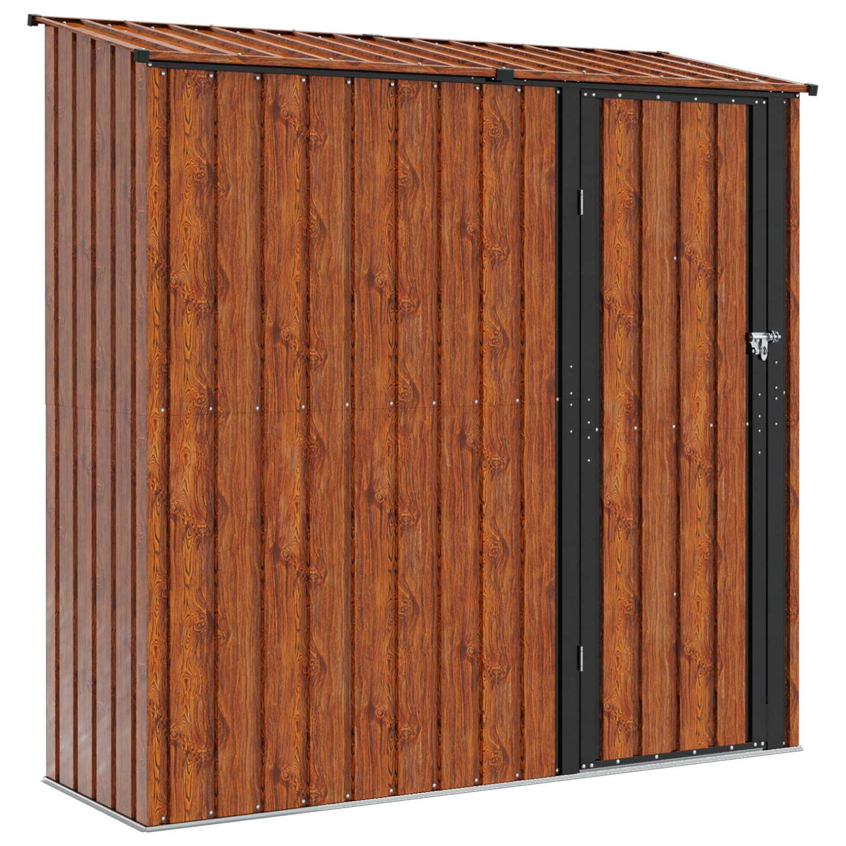 Garden Sheds Brown 203.5 x 73 x 200 cm Metal