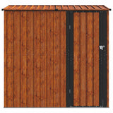 Garden Sheds Brown 203.5 x 73 x 200 cm Metal