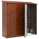 Garden Sheds Brown 203.5 x 73 x 200 cm Metal