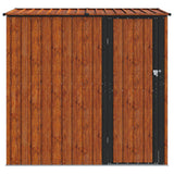 Garden Sheds Brown 203 x 85.5 x 200 cm Metal
