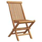 Garden Dining Set 2 pcs Brown Solid teak wood