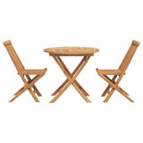 Garden Dining Set 2 pcs Brown Solid teak wood