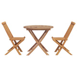 Garden Dining Set 3 pcs Brown Solid Acacia Wood