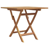 Garden Dining Set 2 pcs Brown Solid teak wood