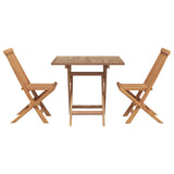 Garden Dining Set 3 pcs Brown Solid Acacia Wood