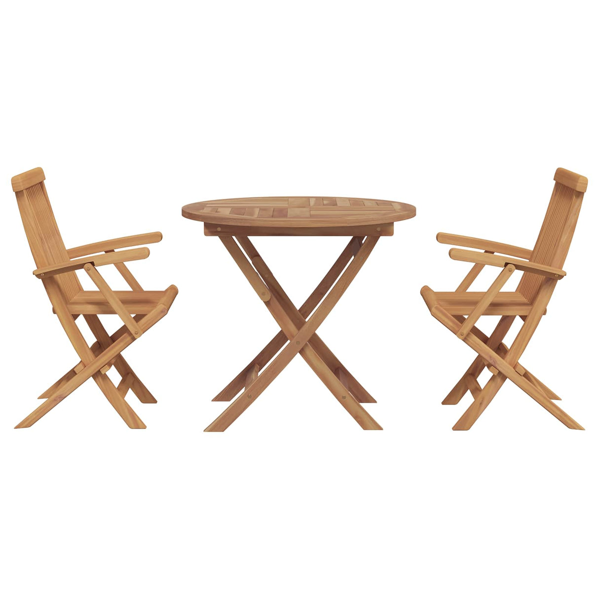 Garden Dining Set 3 pcs Brown Solid Acacia Wood