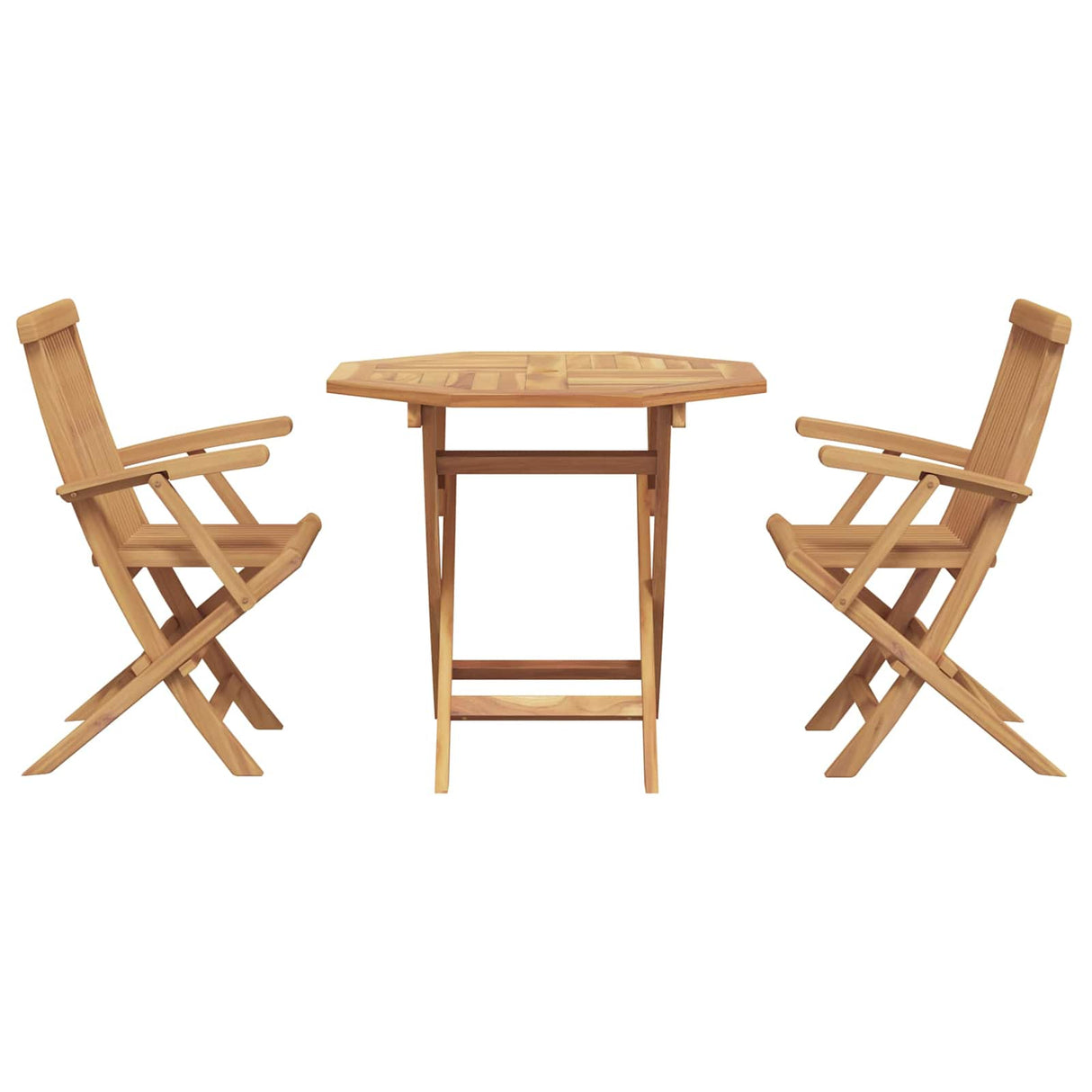 Garden Dining Set 3 pcs Brown Solid Acacia Wood