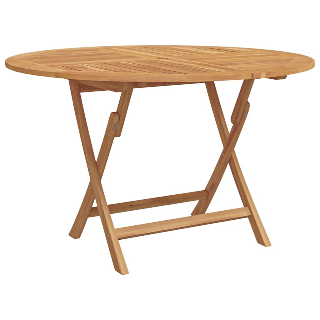 Garden Dining Set Folding 5 pcs Brown Solid Teak wood