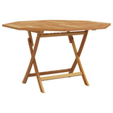 Garden Dining Set Folding 5 pcs Brown Solid Teak wood