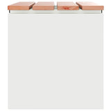 Garden Bench White 60 x 40 x 43 cm Steel