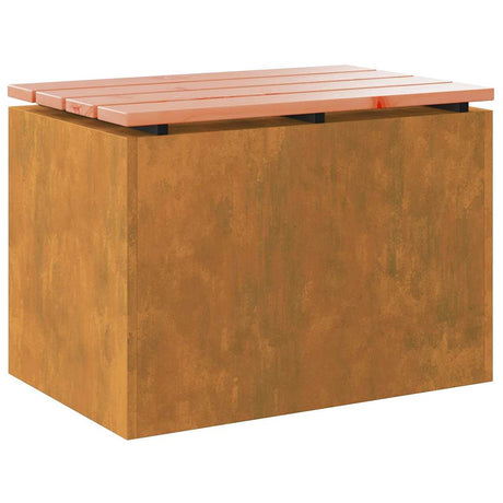 Garden Bench Rusty 60 x 40 x 43 cm Weathering steel
