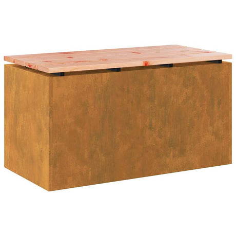Garden Bench Rusty 80 x 40 x43 cm Weathering steel