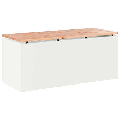 Garden Bench White 100 x 40 x 43 cm Steel