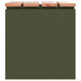 Garden Bench Olive green 40 x 40 x 43 cm Steel
