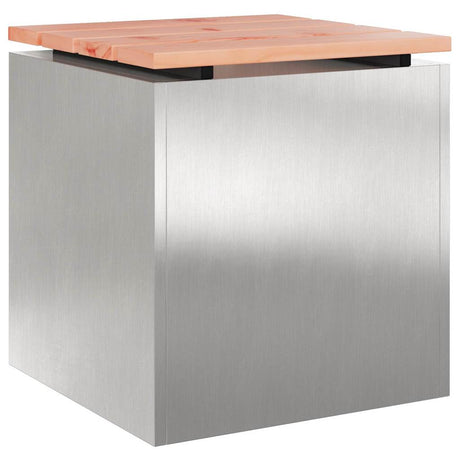 Garden Bench Silver 40 x 40 x 43 cm Stainless steel