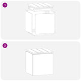 Garden Bench Silver 40 x 40 x 43 cm Galvanised steel