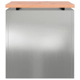 Garden Bench Silver 40 x 40 x 43 cm Galvanised steel