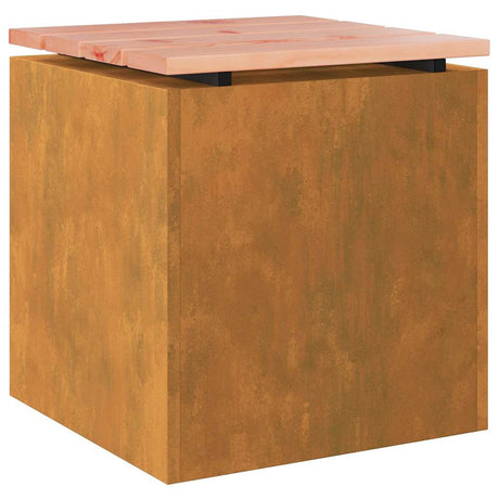 Garden Bench Rusty 40 x 40 x 43 cm Weathering steel