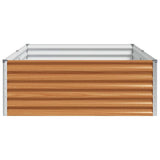 Garden Raised Bed 195 x 100 x 36 cm Galvanised Steel