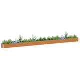 Garden Raised Bed Light Brown 775 x 50 x 36 cm Galvanised Steel