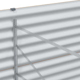 Garden Raised Bed 195 x 100 x 68 cm Galvanised Steel