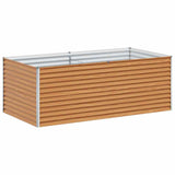 Garden Raised Bed 195 x 100 x 68 cm Galvanised Steel