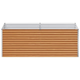 Garden Raised Bed 195 x 100 x 68 cm Galvanised Steel