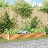 Garden Raised Bed 290 x 100 x 36 cm Galvanised Steel