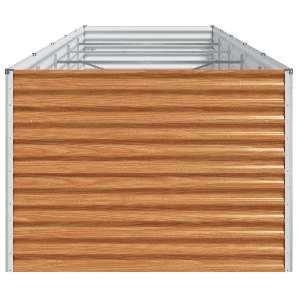 Garden Raised Bed 485 x 100 x 68 cm Galvanised Steel