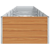 Garden Raised Bed Light Brown 600 x 80 x 45 cm Galvanised Steel