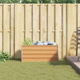 Garden Raised Bed Light Brown 100 x 40 x 45 cm Galvanised Steel