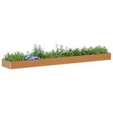 Garden Raised Bed 582 x 100 x 36 cm Galvanised Steel